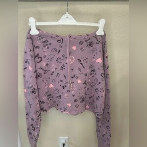 Wild Fable Kids Purple Graphic Hoodie